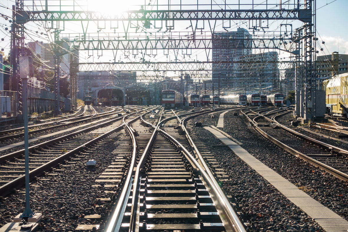 鉄道工事のパトロール